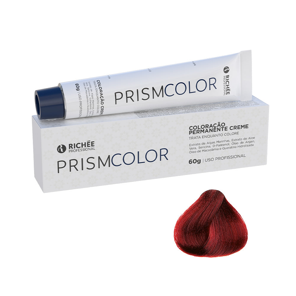 Coloração 66.46 Louro Escuro Acobreado Vermelho (Cereja) Prismcolor 60g