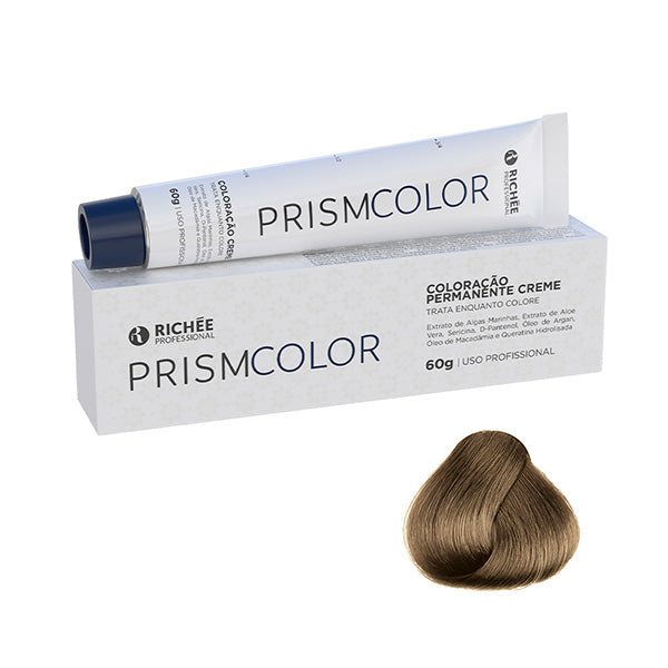 Coloração 8.31 Louro Claro Bege Acinzentado Prismcolor 60g