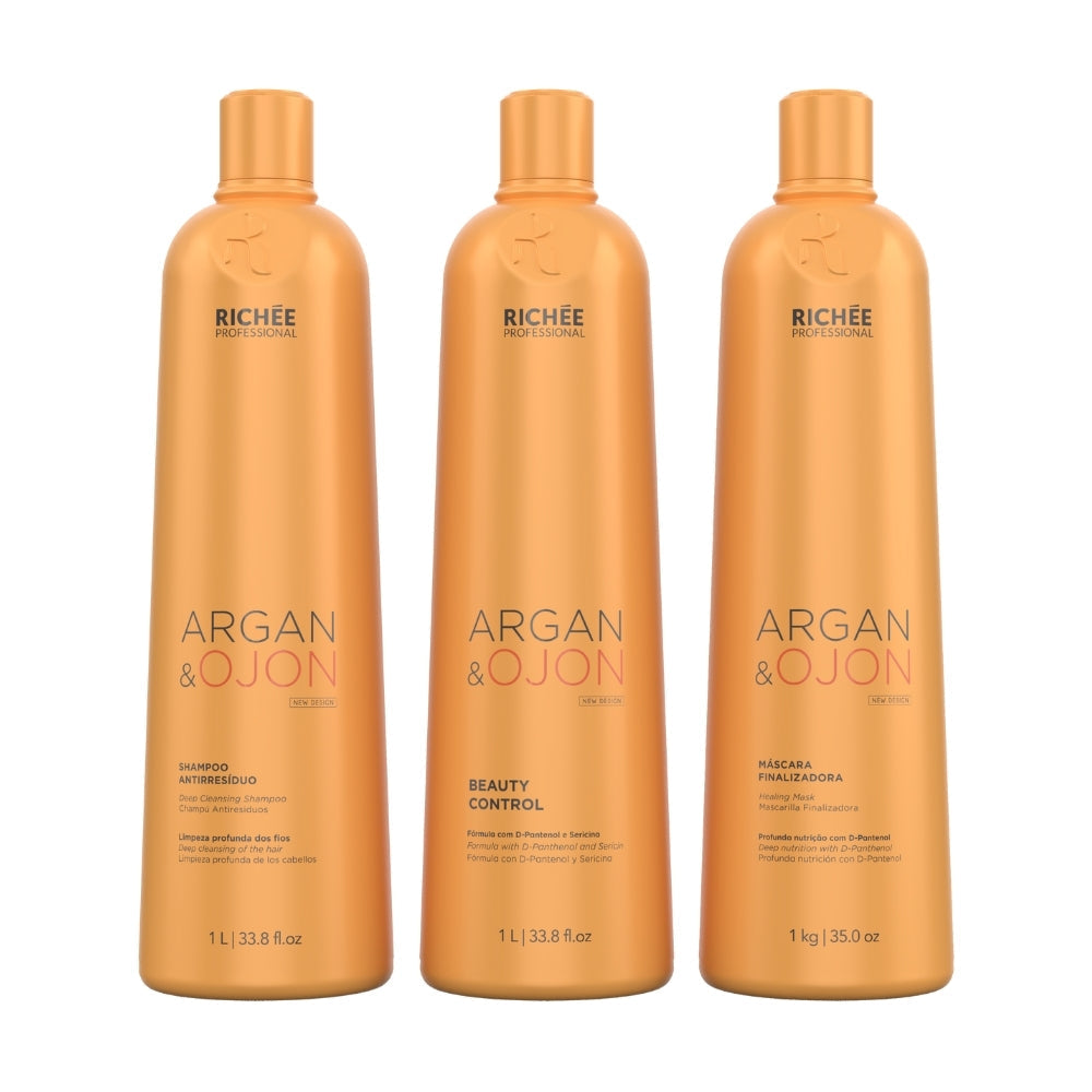 Kit Sh. Ant., Beauty Control e Masc. Argan e Ojon (3x1L)