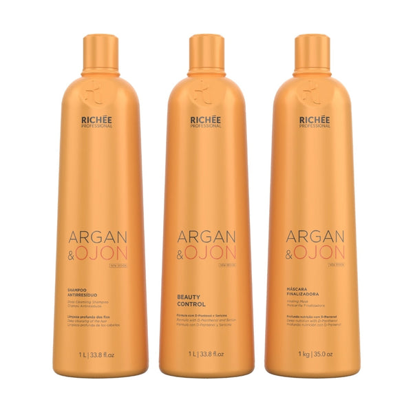 Kit Sh. Ant., Beauty Control e Masc. Argan e Ojon (3x1L)