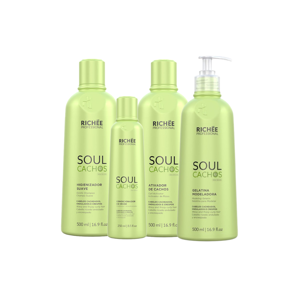 Kit Soul Cachos Shampoo, Cond, Ativador GANHE Gelatina