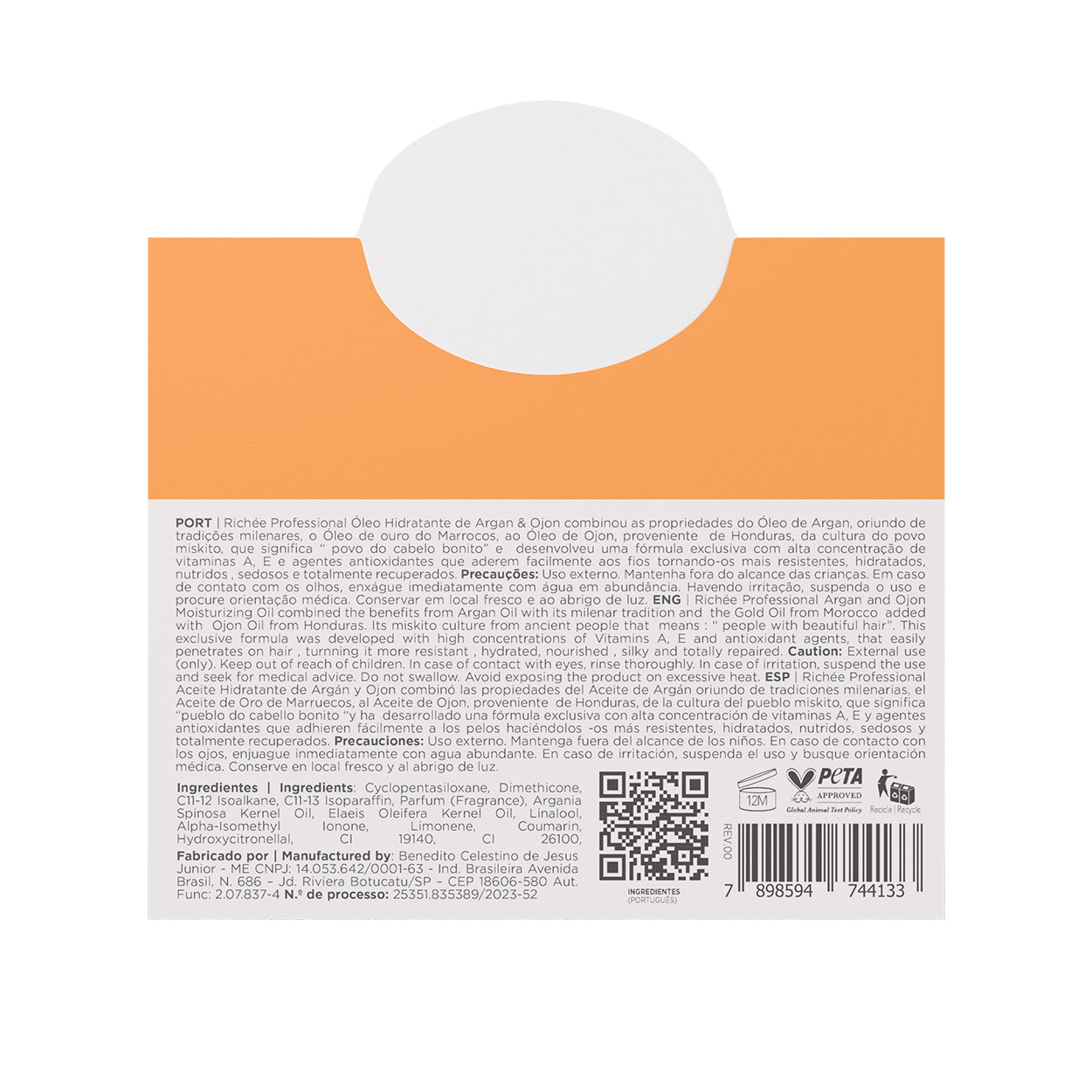 Richée Argan e Ojon Óleo Display 12 unidades de 9ml