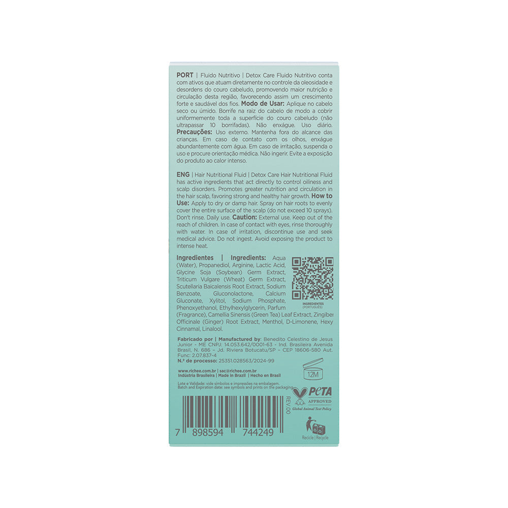 Fluido Nutritivo Detox Care 60ml