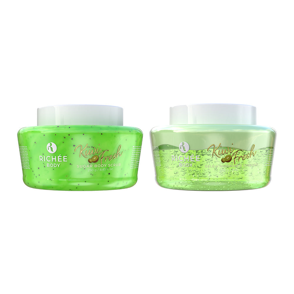 Kit Geleia Hidratante e Esfoliante Kiwi
