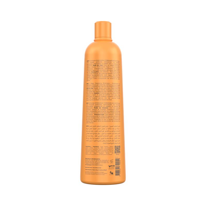 Shampoo Antirresíduo Argan e Ojon  1L